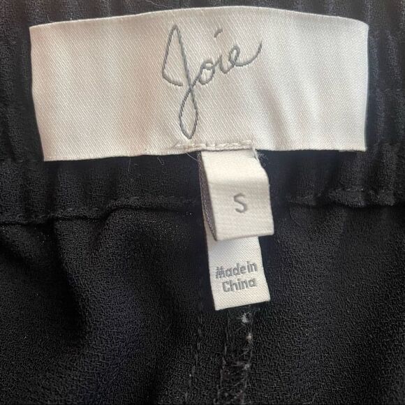 JOIE Celinda Crepe Stripe Jogger Pants Black Style J099-P1147 Size Small - Picture 4 of 7